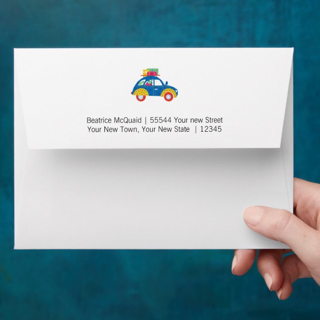 Cute Moving Announcement | New Address Envelope (Hand)