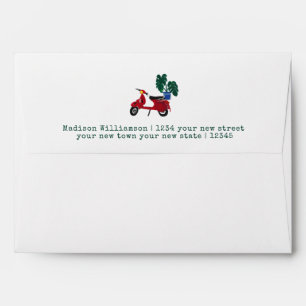 Cute Moving Announcement Return Address Envelope