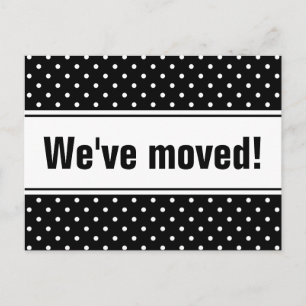 Cute moving postcards with polka dots