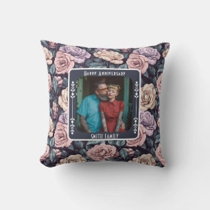 Cute Mr And Mrs Vow Renewal Throw Pillow 