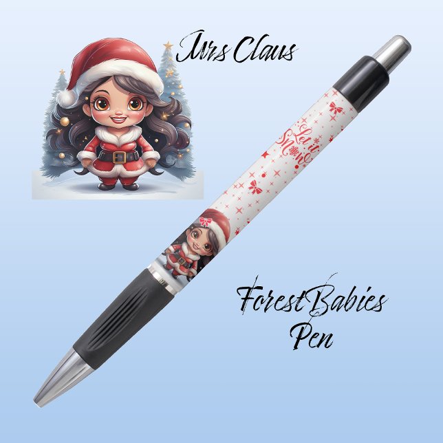 Cute Mrs Santa Xmas Graphic, Let it Snow White ⛄️  (Creator Uploaded)