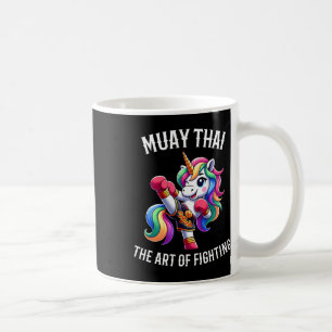 Cute Muay Thai Unicorn - Kickboxing And Unicorn Th Coffee Mug