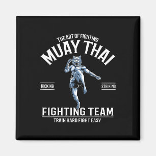 Cute Muay Thai Unicorns Thai Boxing And Kickboxing Magnet