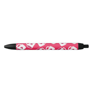 Cute mug seamless pattern black ink pen