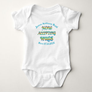 Cute Multi-Coloured Sweet Saying Design with Text Baby Bodysuit