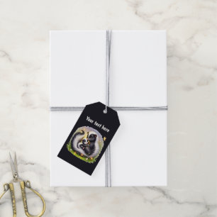 Cute Mum baby customisable skunk  Gift Tags