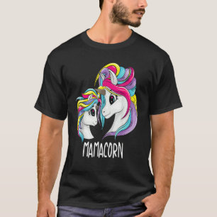 Cute Mum Baby Mama Unicorn Funny Mamacorn For Men  T-Shirt