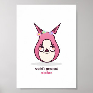 Cute Mum Birthday Present Poster