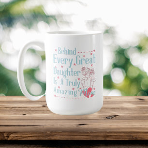 cute Mum Daughter poem add monogram Coffee Mug