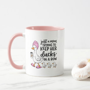Cute Mum duck word art  Mug