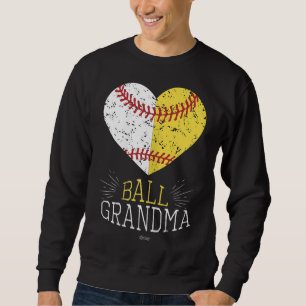 Cute Mum Funny Baseball Ball Grandma Softball Gift Sweatshirt