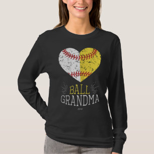 Cute Mum Funny Baseball Ball Grandma Softball Gift T-Shirt