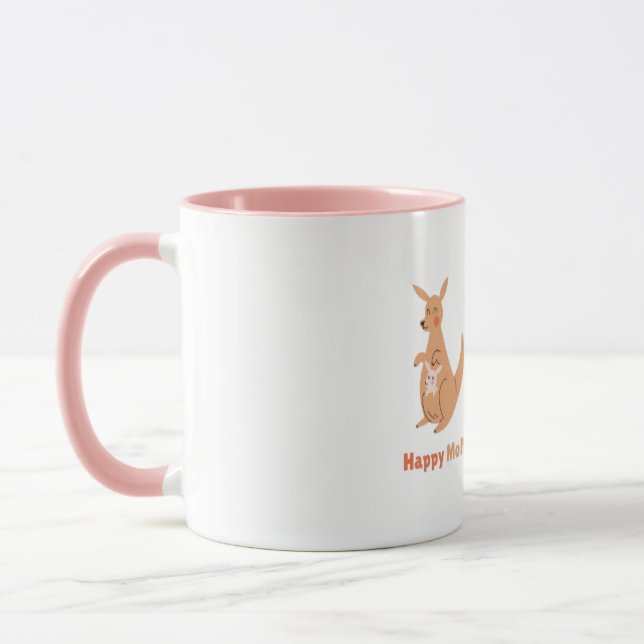 cute mum Happy Kangaroo Mug (Left)
