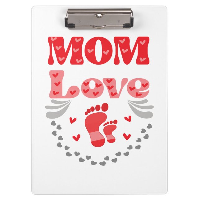 Cute Mum Love Clipboard (Front)
