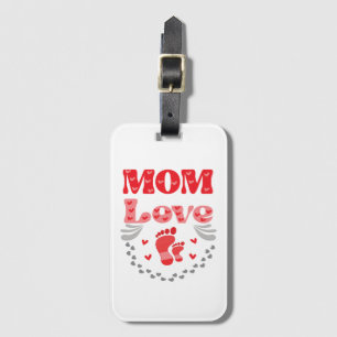Cute Mum Love Luggage Tag