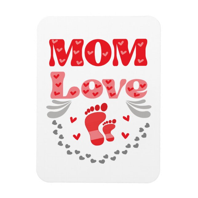 Cute Mum Love Magnet (Vertical)