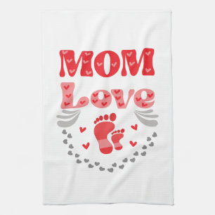 Cute Mum Love Tea Towel