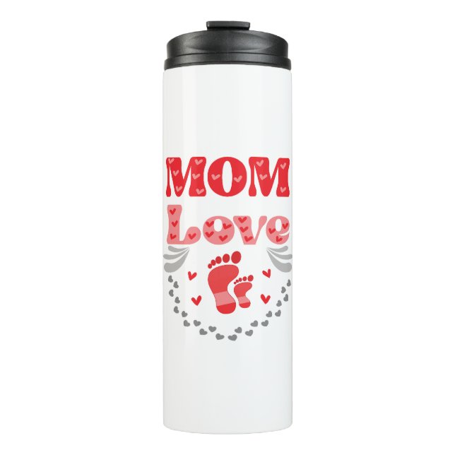 Cute Mum Love Thermal Tumbler (Front)