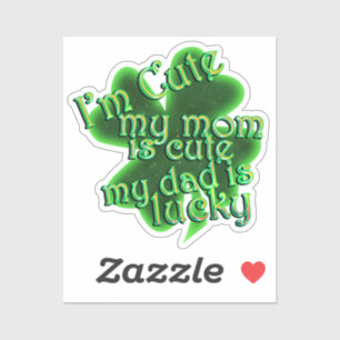 Cute Mum Lucky Dad St. Patrick's Day