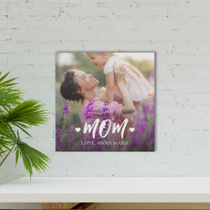 Cute Mum Photo Personalised Poster