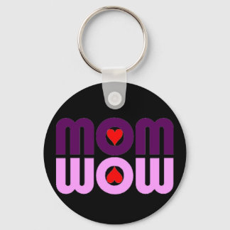 Cute Mum reflection with hearts Key Ring