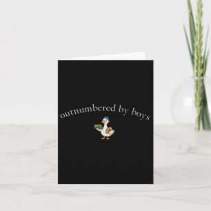 Cute Mum Silly Goose Funny Mothers Day Outnumbered Card