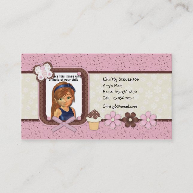 Cute Mummy Calling Card (Front)
