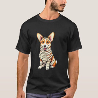 Cute Mummy Corgi Funny Dog Lover Halloween T Shirt