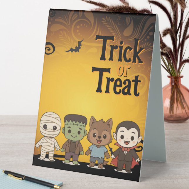 Cute mummy, Frankenstein, Dracula, werewolf    (In SItu (Table))