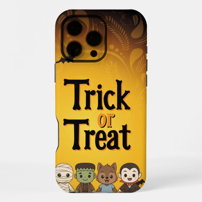 Cute mummy, Frankenstein, Dracula, werewolf    iPhone Case (Back)