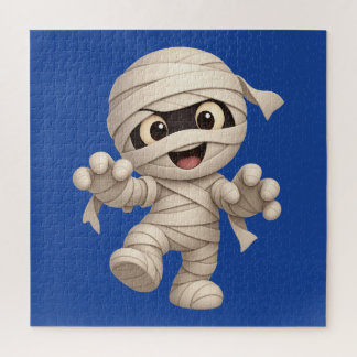 Cute Mummy Halloween Cartoon Illustration Jigsaw Puzzle