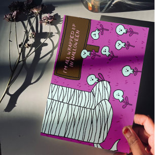 Cute Mummy Halloween Postcard