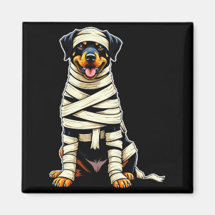Cute Mummy Rottweiler Funny Dog Lover Halloween Magnet