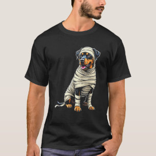 Cute Mummy Rottweiler Funny Dog Lover Halloween T T-Shirt