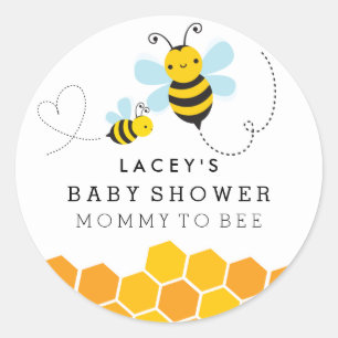 Cute Mummy To Bee Baby Shower Sticker