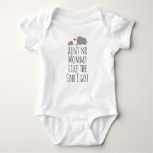 Cute Mummy's Baby Elephants Bodysuit