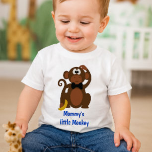 Cute Mummy's' Little Monkey Baby t-shirt