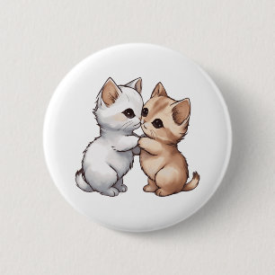Cute Munchkin Cat Classic T-Shirt 6 Cm Round Badge