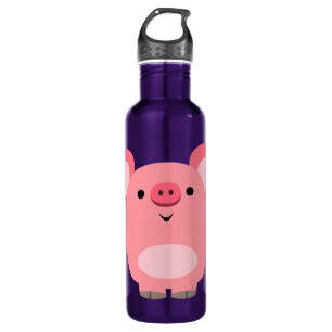 Cute Muscled Cartoon Pig 710 Ml Water Bottle
