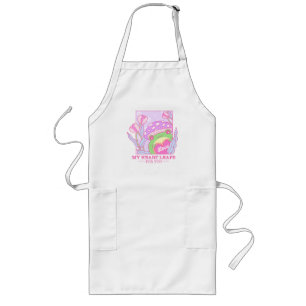 Cute Mushroom and Frog - My Heart Leaps For You Long Apron