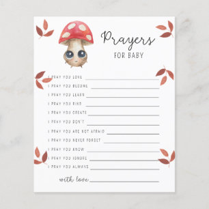 Cute mushroom - baby shower - prayers for baby