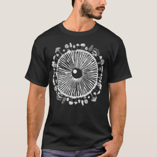 Cute Mushroom Eye Mycology Forager Magic Spore Pri T-Shirt