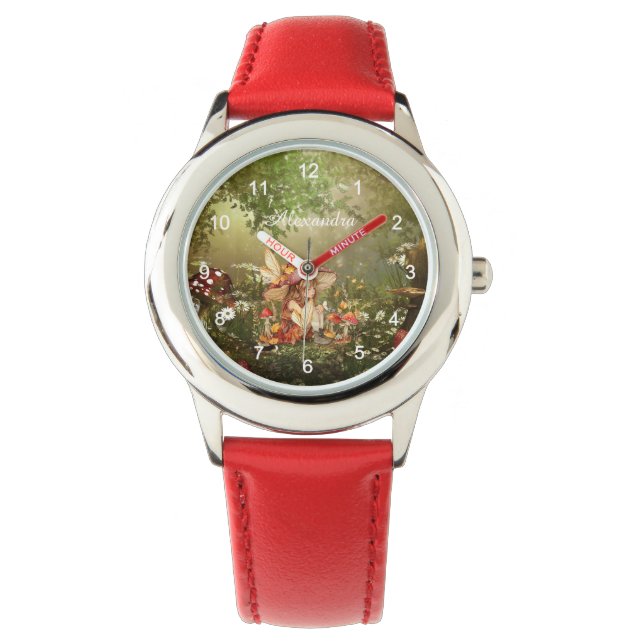 Cute Mushroom Fairy in the Forest Watch (Front)