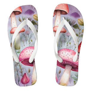 Cute Mushroom Forest Thongs