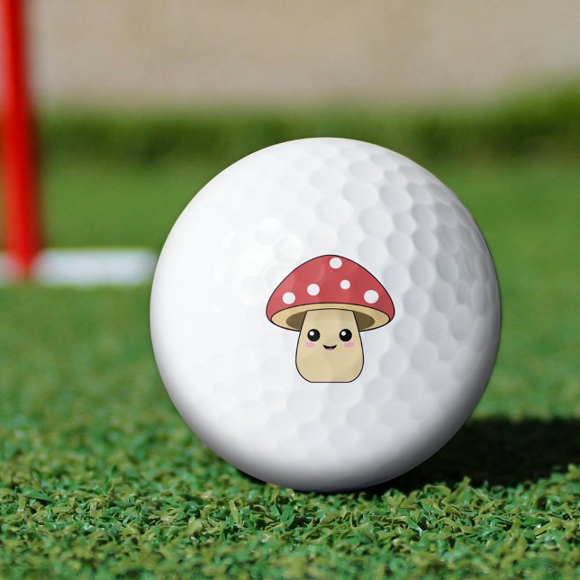 Cute Mushroom Golf Balls (Cute Mushroom Golf Balls)