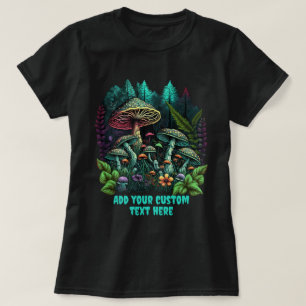 Cute Mushroom House Floral, Mushroom Lovers T-Shirt