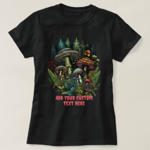 Cute Mushroom House Floral, Mushroom Lovers T-Shirt