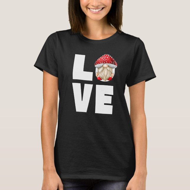 Cute Mushroom Hunter With Toadstool Hat For Men  G T-Shirt (Front)