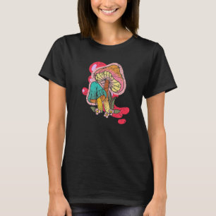 Cute Mushroom Hunting Morel Hunter Vegans T-Shirt
