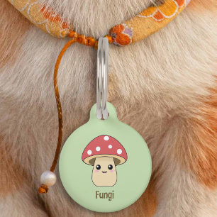 Cute Mushroom Pet Tag